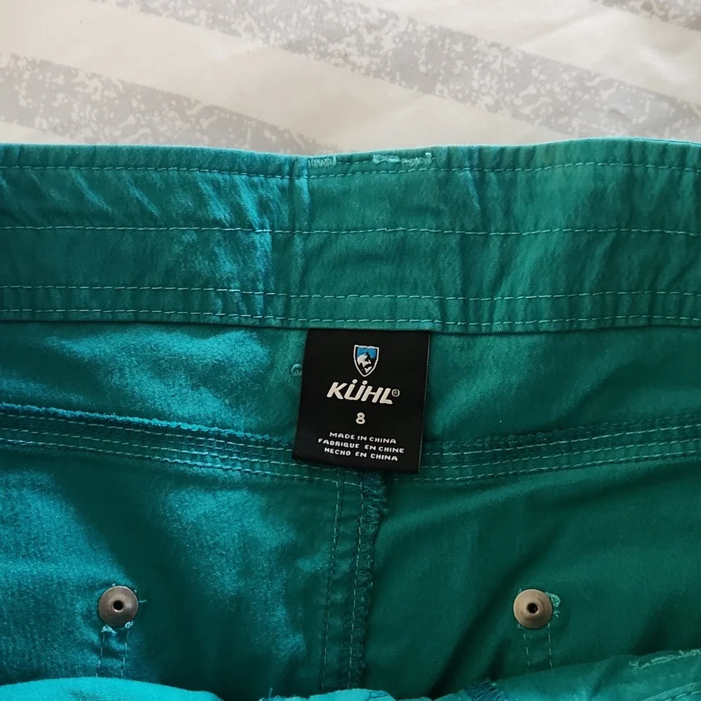 Kuhl Splash 5.5 Performance Shorts Everglade Teal Turquoise Size 8 Eight Women’s - Picture 2 of 3